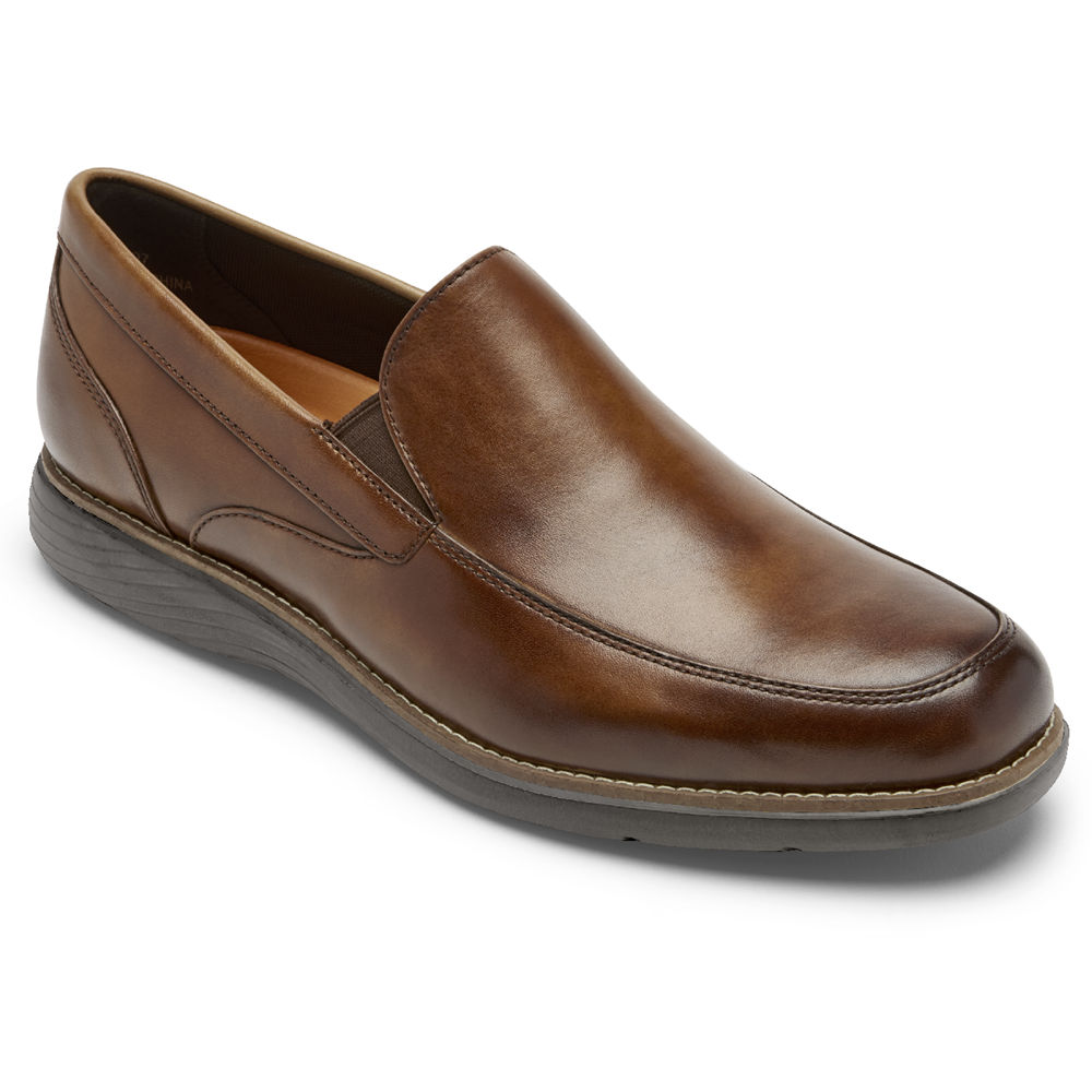 Rockport Singapore Mens Loafers - Garett Venetian Brown - MN0967258